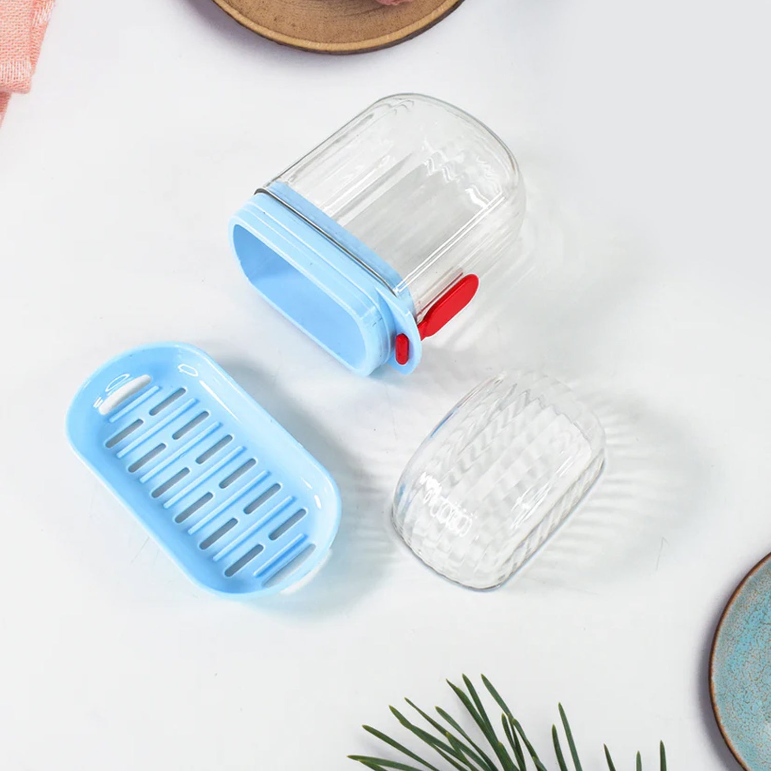 Multifunctional Soap Box with Drain Tray and Lock Clip, Sabudani (1 Pc) Multifunctional Soap Box with Drain Tray and Lock Clip, Sabudani (1 Pc)